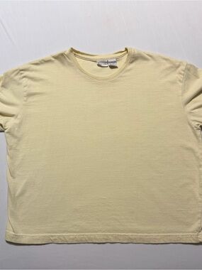 Cherokee Women's Crop Crew Tee - Pale Yellow
